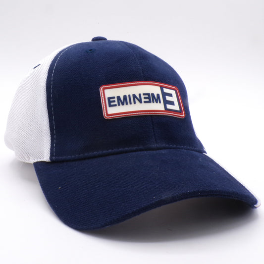 Vintage 2002 Blue/White Eminem Biodomes Fitted S/M Baseball Hat