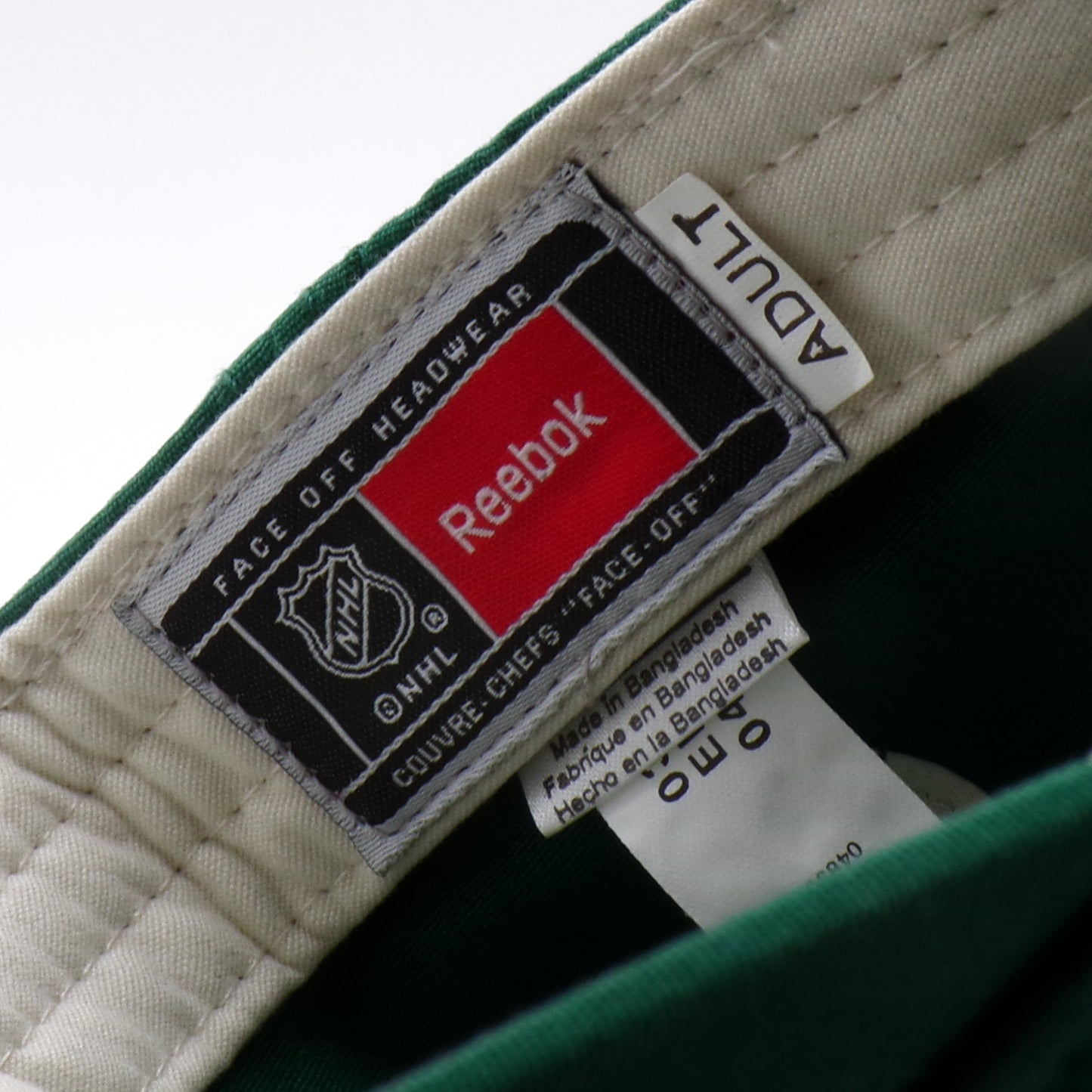 Vintage Reebok Face Off Headwear Minnesota Wild Hockey Adjustable Hat