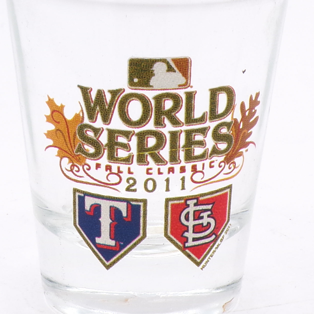 Collectible 2011 World Series Cardinals Rangers Fall Classic Shot Glass