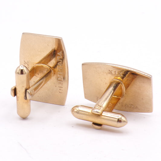 Set of 1968 Mexico XIX Olympics Hickok USA Gold Plated Cuff Links