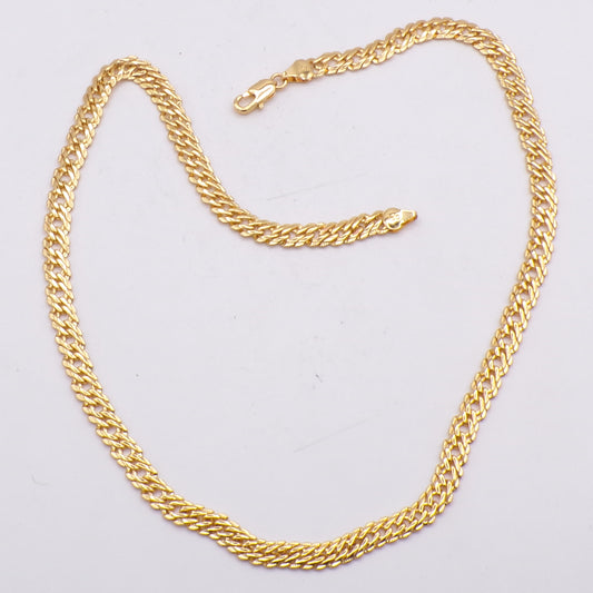 18" Italy 750 Stamped Gold Filled Necklace