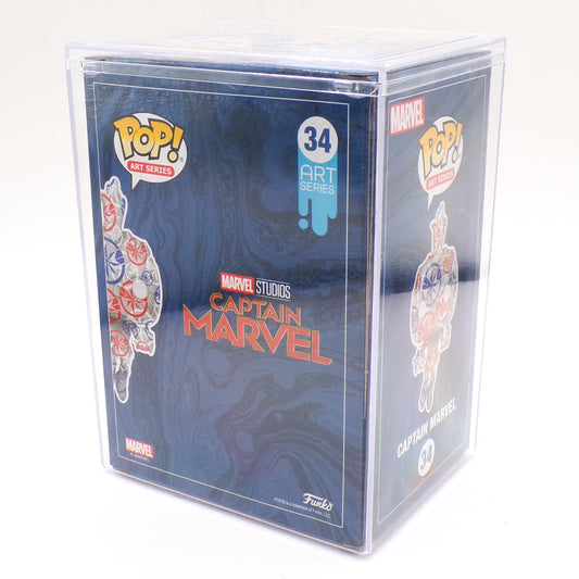 Funko Pop Art Series: Captain Marvel#34 (Target Exclusive) Hard Protective Case