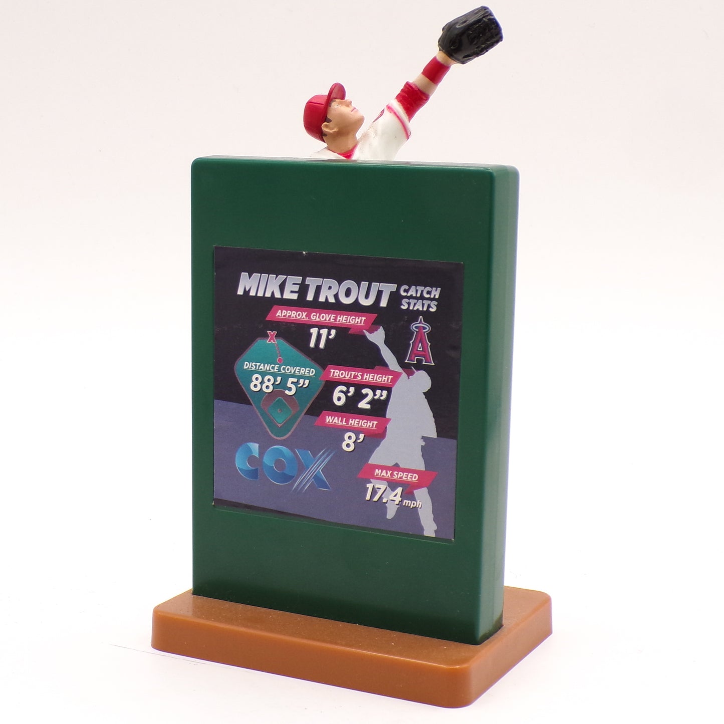 2016 Mike Trout Anaheim Angels 'Wall Catch' MLB Souvenir Figurine