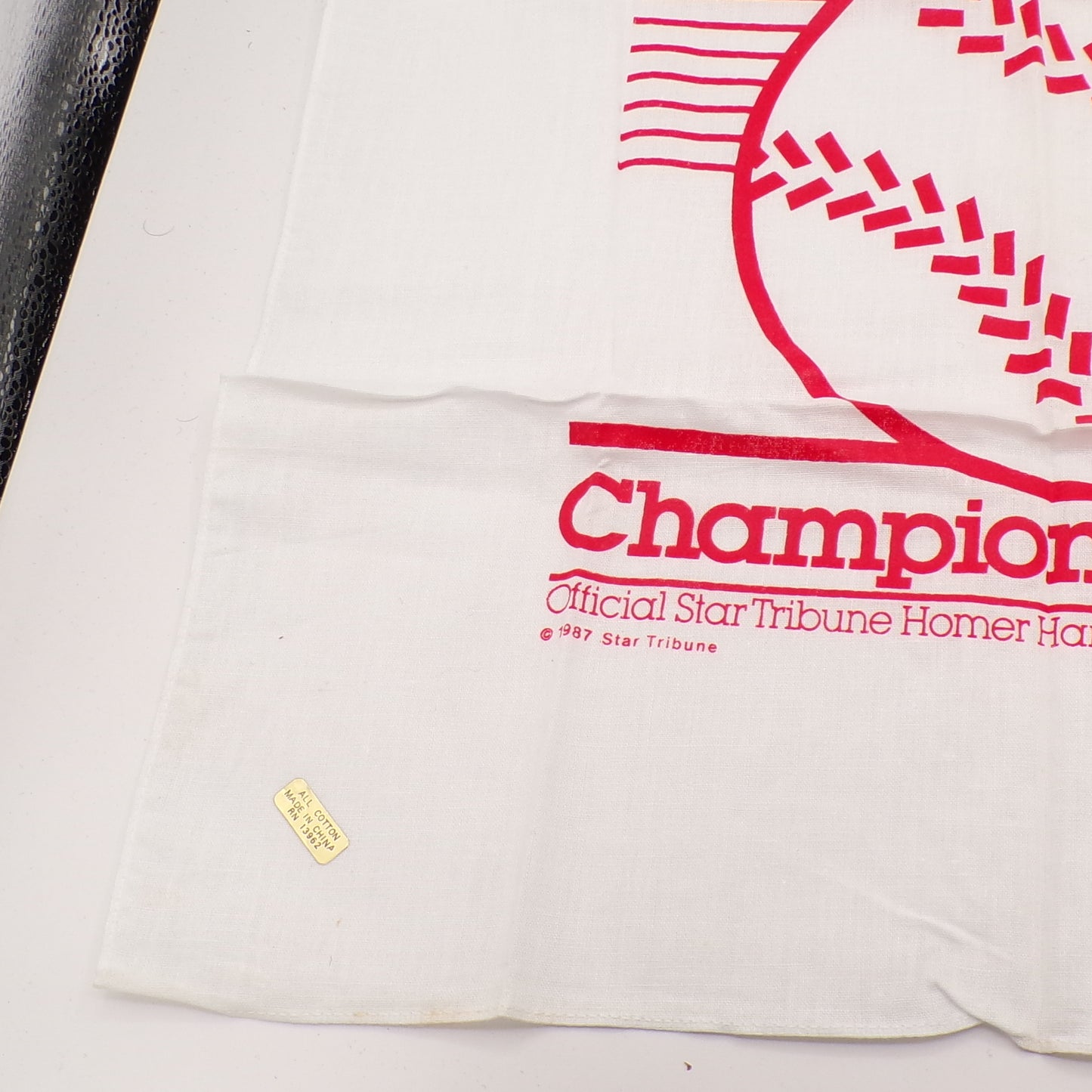 New 1987 Minnesota Twins Homer Hanky Official Star Tribune Championship Drive