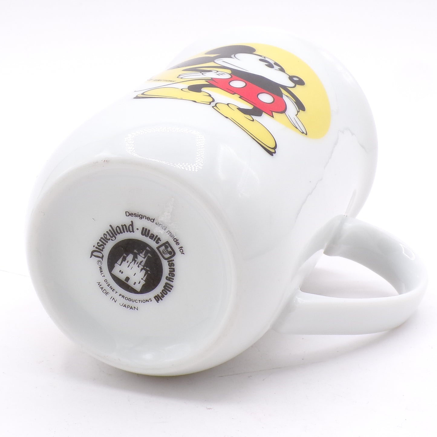 Vintage Disneyland/World Mickey Mouse Porcelain Japan Coffee Tea Mug