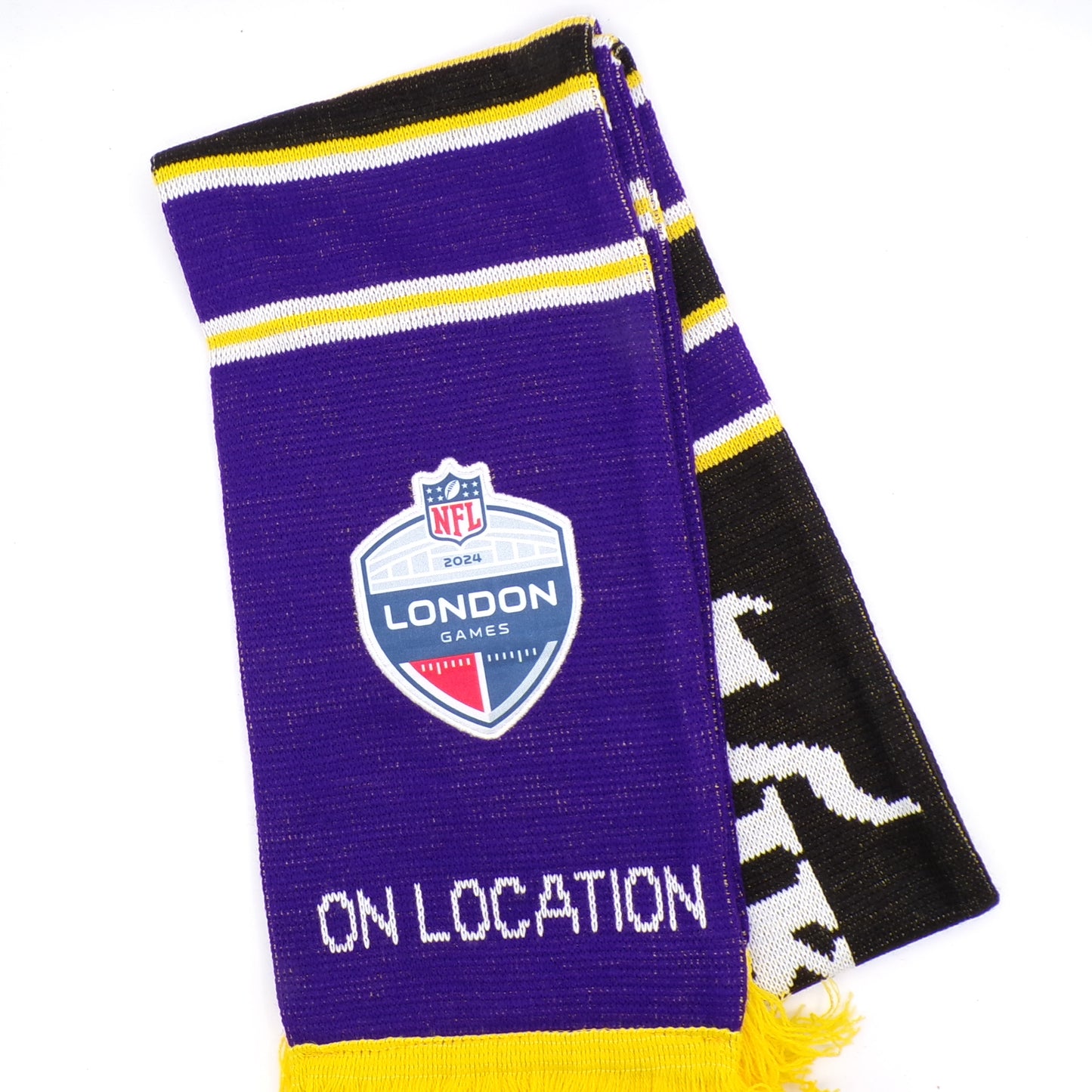 2024 Minnesota Vikings London Games On Location Collectible Scarf