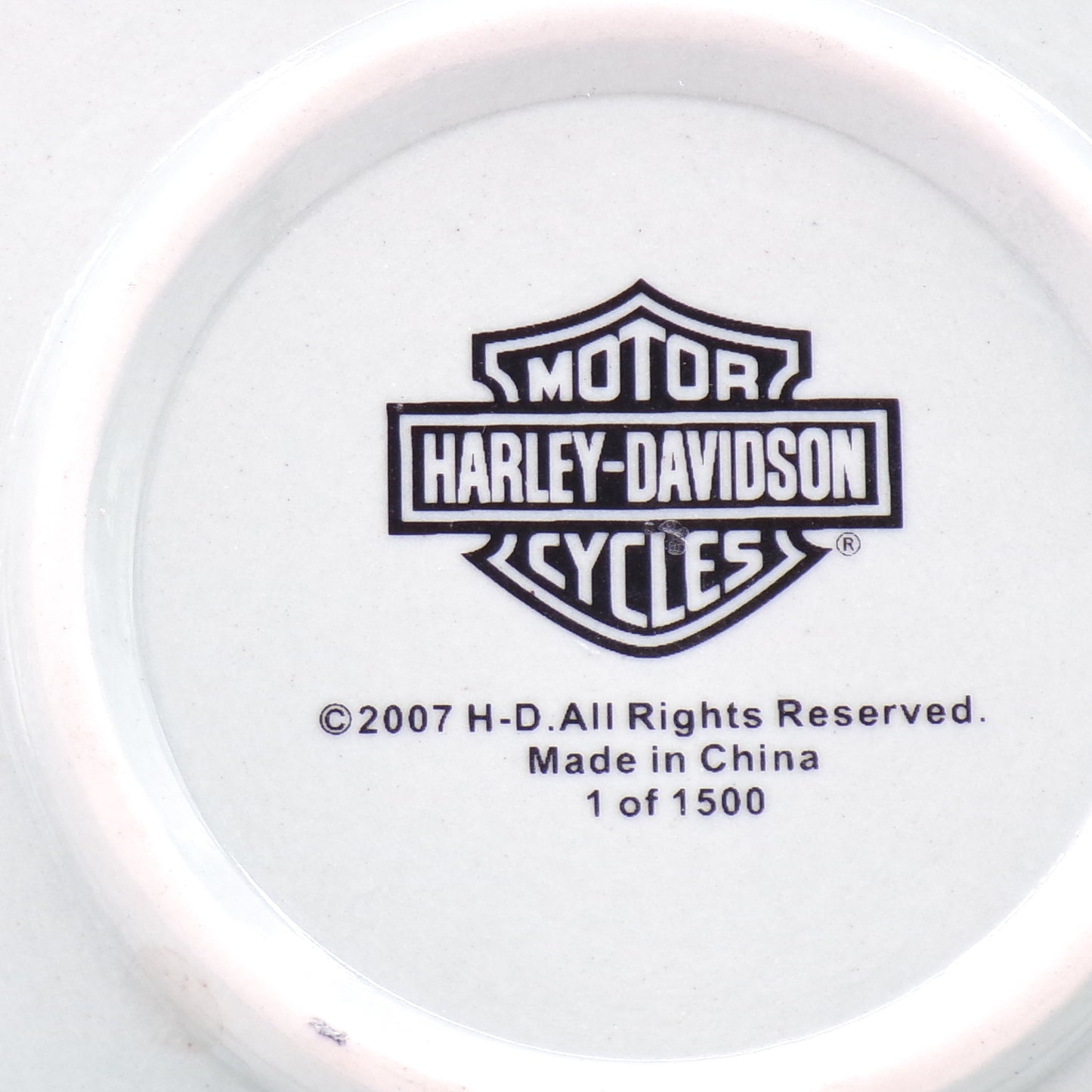 2007 Harley Davidson Motorcycles Factory Ceramic Ltd. Edition Plate 1 of 1500