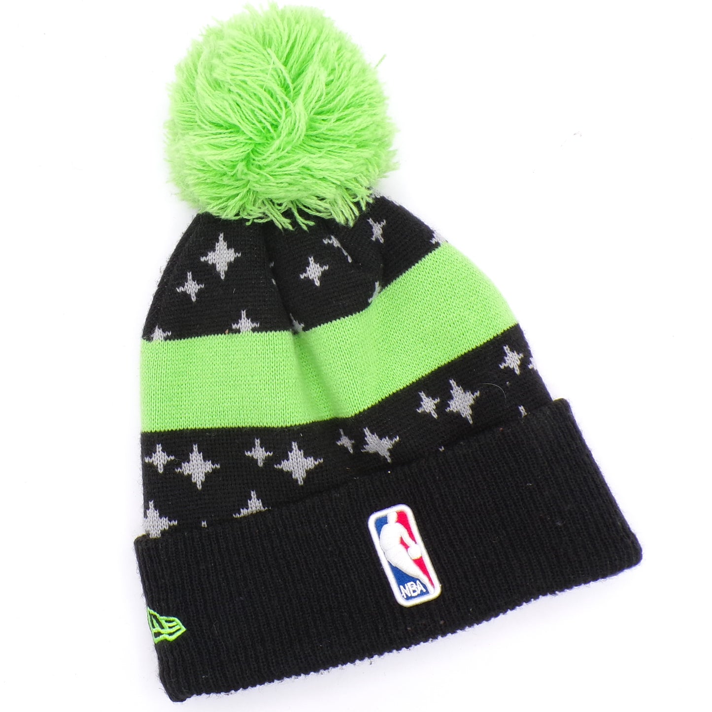 Black/Green Minnesota Timberwolves Youth New Era Cuffed Knit Hat New
