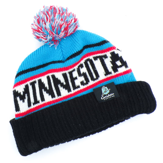 Knit Minnesota Twins MLB Promo Caribou Giveaway Cuffed Hat w/Pom New