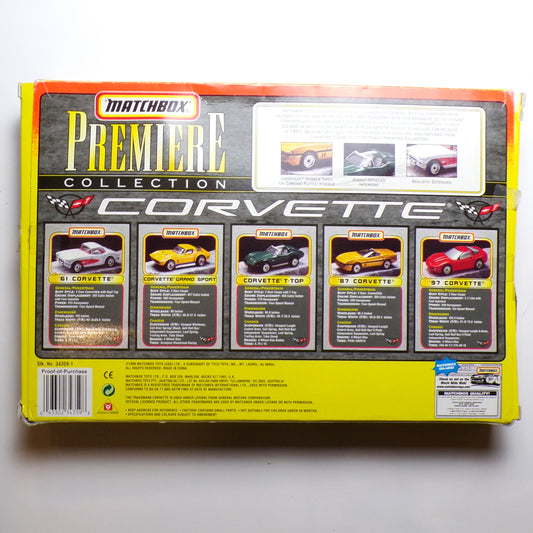 1997 Matchbox Premiere Collection Corvette LE #/25k Die-Cast Car 5-Pack