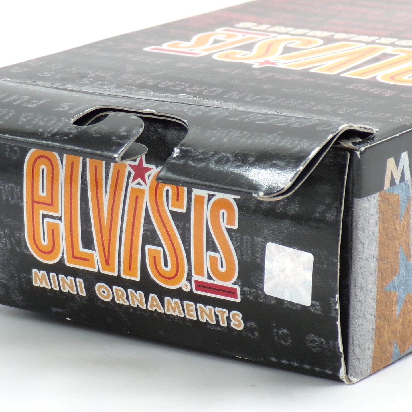 2005 Elvis IS Mini Holiday Ornaments Guitar Blue Suede Shoes Set of 5 NIB
