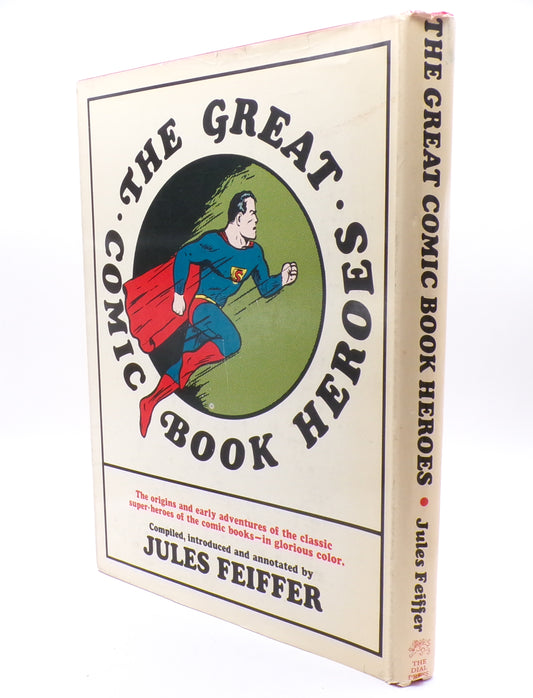 1965 The Great Comic Book Heroes Dial Press First Print/Edition Jules Feiffer HC/DJ Mint