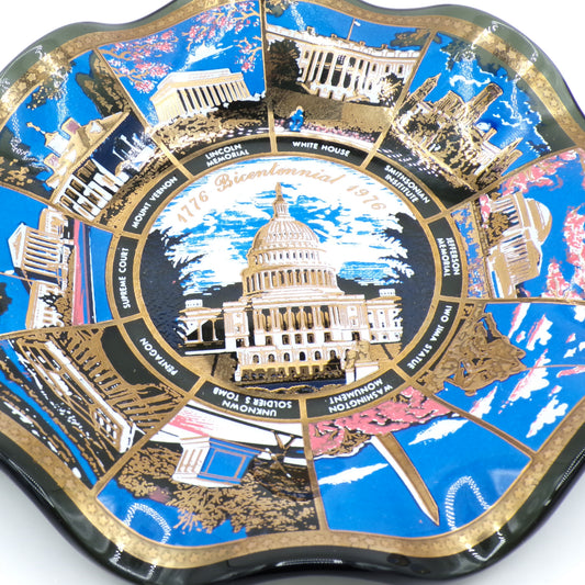 5" Bicentennial 1776-1976 Washington DC Decorative Collectible Plate/Ashtray