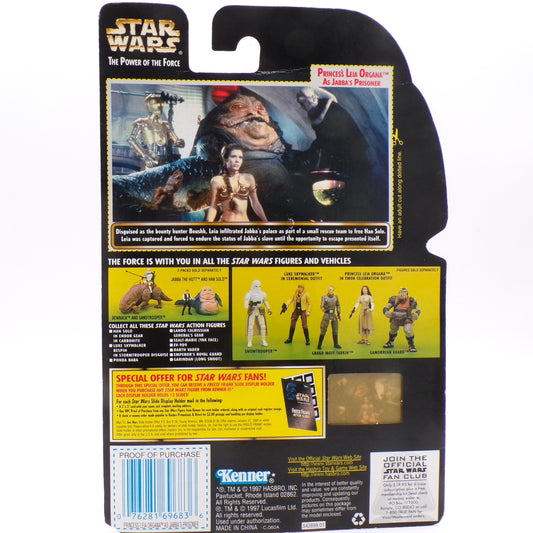 1997 Kenner Star Wars Princess Leia Organa Jabba Slave Girl w/Freeze Frame NIB