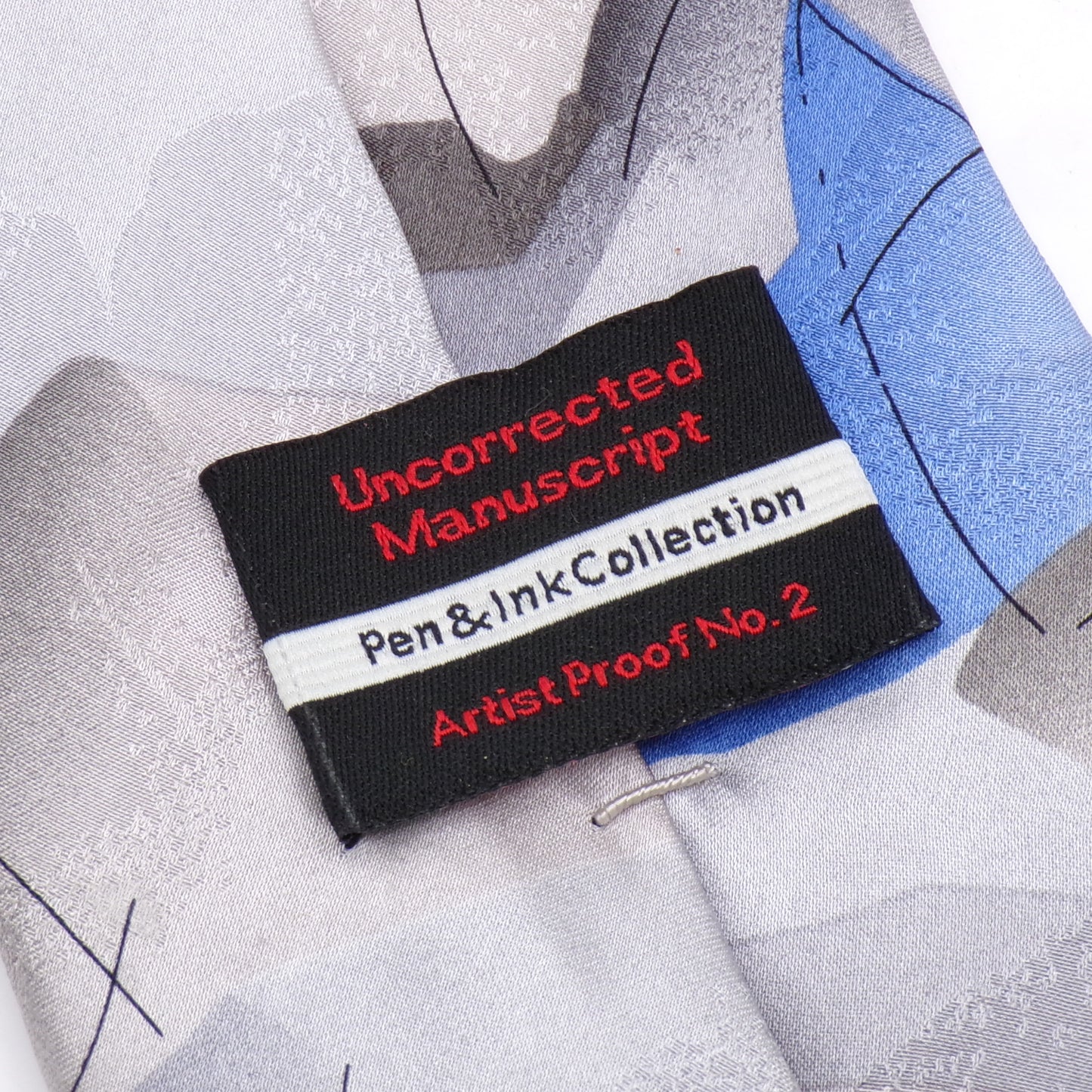 Jerry Garcia Pen & Ink Collection Artist Proof No. 2 Uncorrected Manuscript Silk Necktie