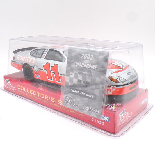 2003 Racing Champions Collector's Series Brett Bodine #11 Hooters 1/24 Scale Die Cast