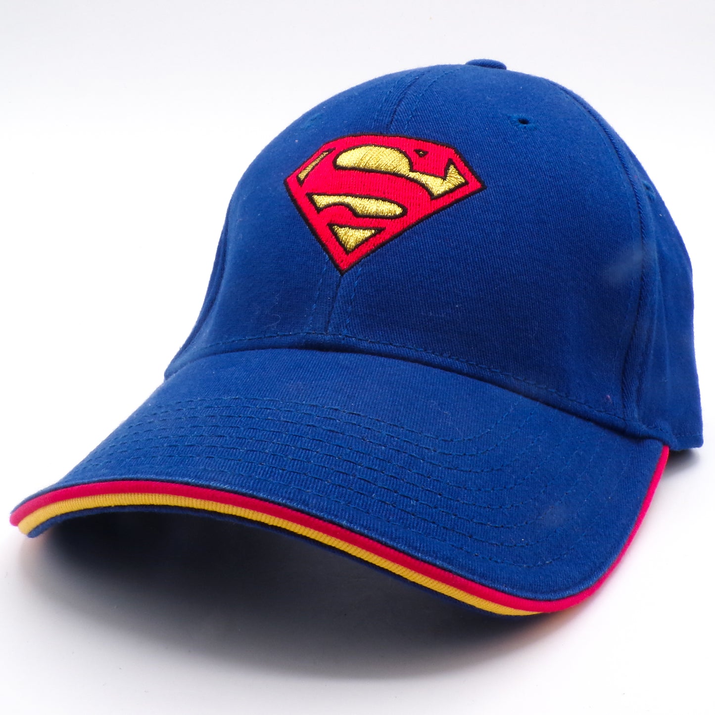Blue Warner Bros. Superman Flexfit Embroidered Baseball Hat