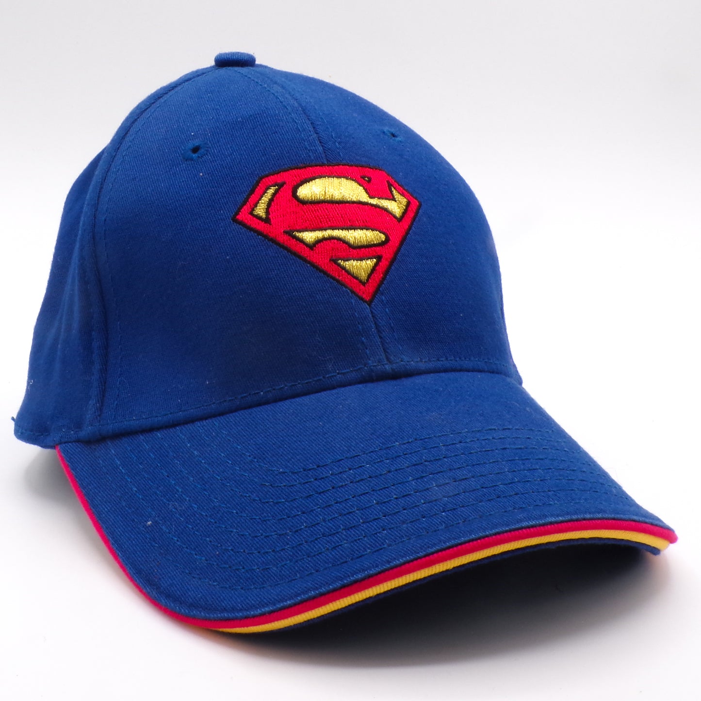 Blue Warner Bros. Superman Flexfit Embroidered Baseball Hat