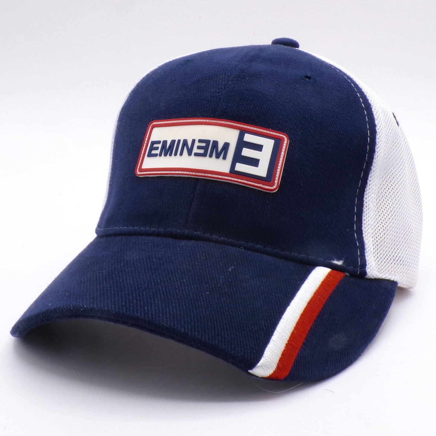 Vintage 2002 Blue/White Eminem Biodomes Fitted S/M Baseball Hat