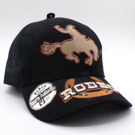 Vintage Black Eagle Rodeo Embroidered Sports Authentic Adjustable Hat