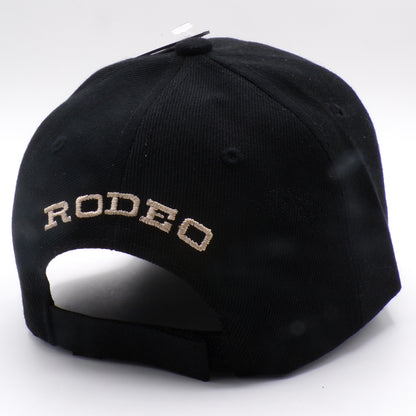 Vintage Black Eagle Rodeo Embroidered Sports Authentic Adjustable Hat