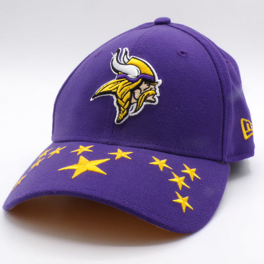 NFL 100 Purple Service Member Minnesota Vikings Fitted Hat w/Old MN State Flag