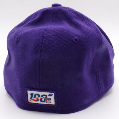 NFL 100 Purple Service Member Minnesota Vikings Fitted Hat w/Old MN State Flag