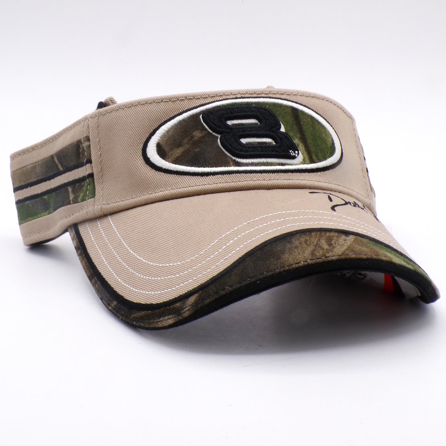 Vintage 2003 Camo/Khaki Dale Earnhardt Jr. #8 NASCAR Adjustable Visor