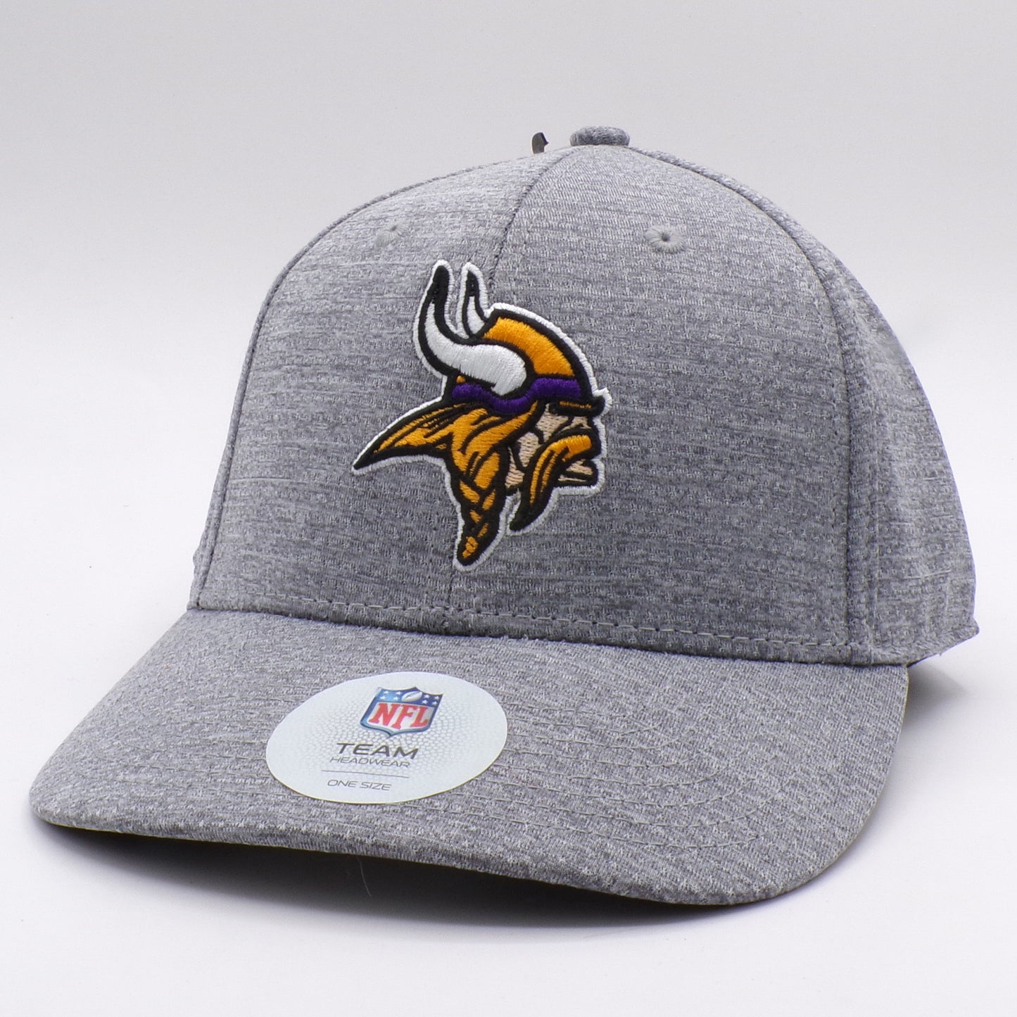 Heather Gray NFL Team Headwear Minnesota Vikings Adjustable Hat