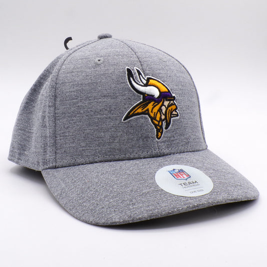 Heather Gray NFL Team Headwear Minnesota Vikings Adjustable Hat