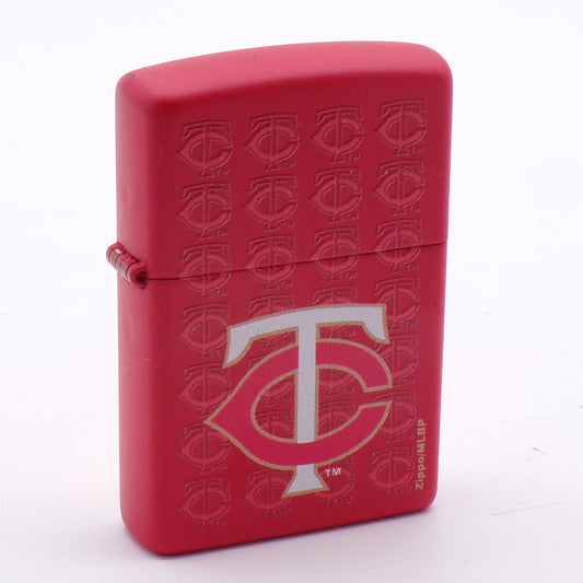 Red Minnesota Twins MLB 2018 Genuine Flip Top Zippo Lighter