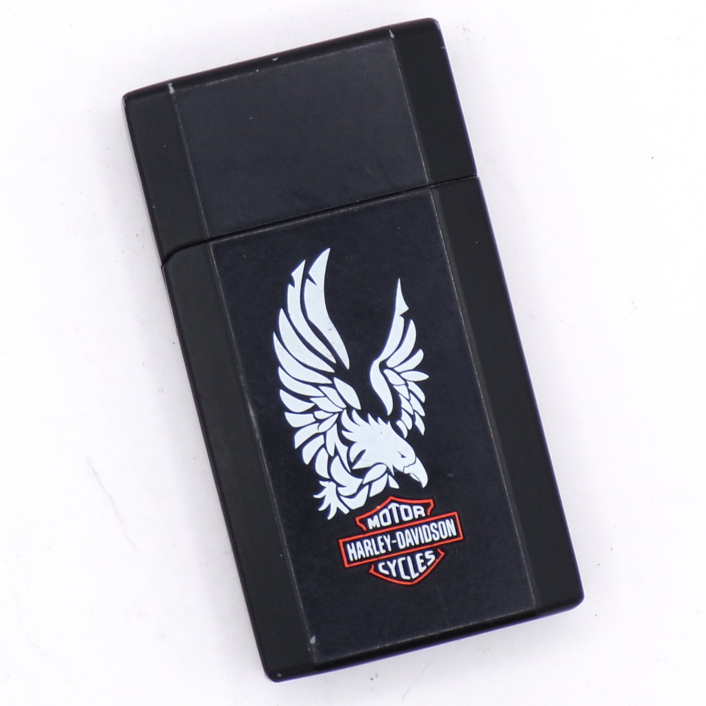 Black Ronson Jet Lite Harley Davidson Cycles Eagle Flip Top Refillable Torch Lighter
