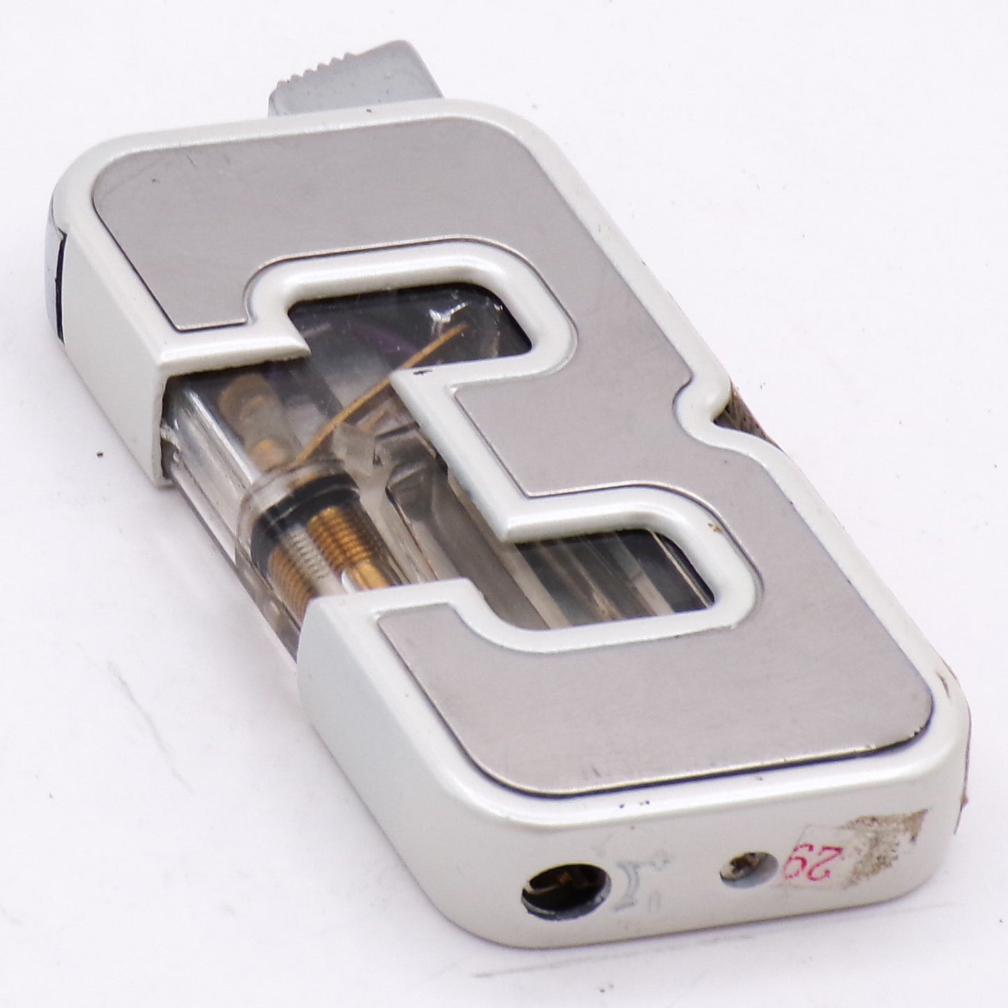 White Dale Earnhardt #3 NASCAR Refillable Torch Lighter w/Green Flame