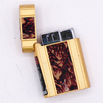 Mini Gold/Graphic Metal Vintage Refillable Torch Lighter