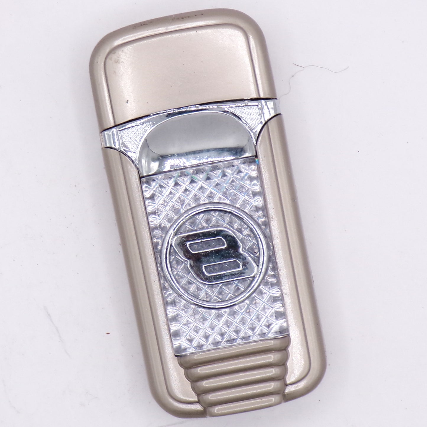 Pewter Chrome Dale Earnhardt, Jr. #8 Refillable Vintage Green Flame Torch Lighter