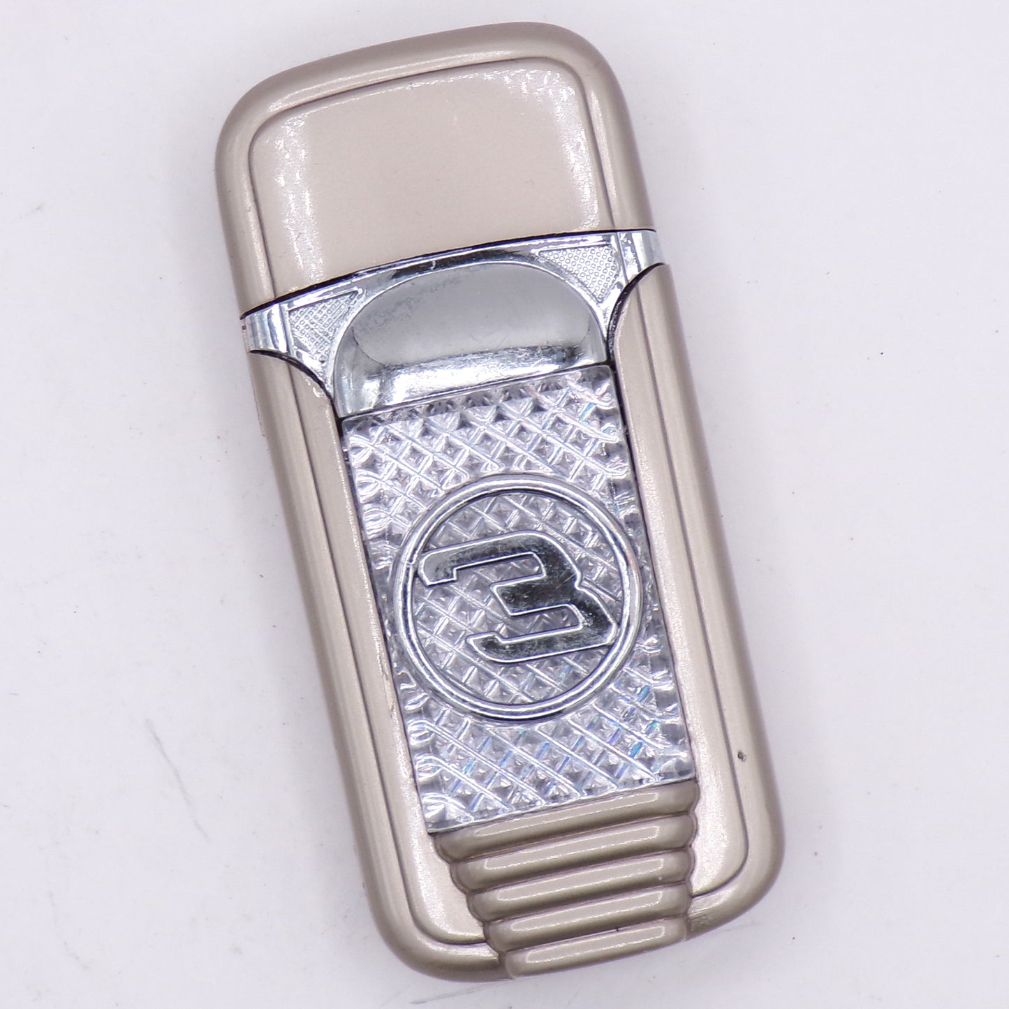 Pewter Chrome Dale Earnhardt #3 Refillable Vintage Green Flame Torch Lighter