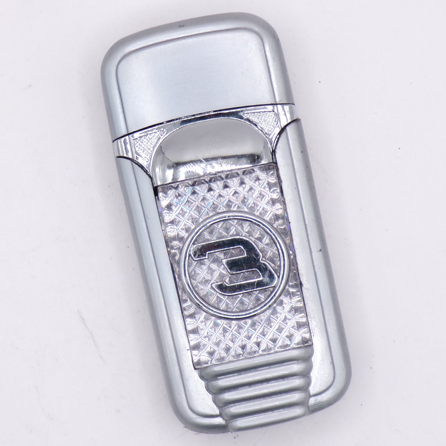 Chrome Dale Earnhardt #3 Refillable Vintage Green Flame Torch Lighter