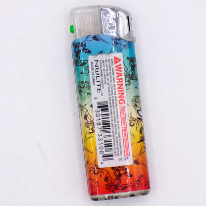LED Flashing Vintage Ed Hardy by Christian Audigier Bulldog Refillable Lighter
