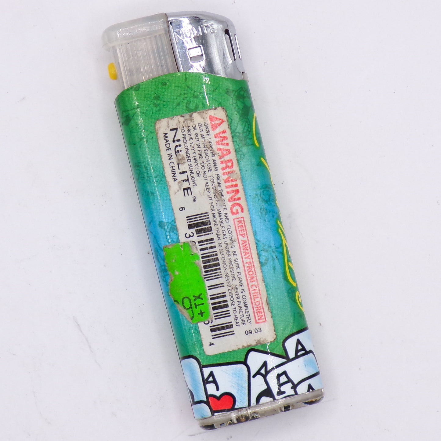 LED Flashing Vintage Ed Hardy by Christian Audigier Wolf Design Refillable Lighter