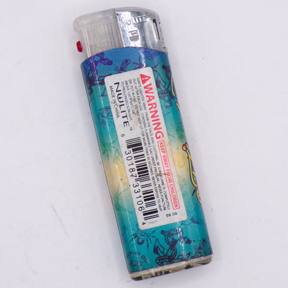 LED Flashing Vintage Ed Hardy by Christian Audigier Flower Girl Design Refillable Lighter
