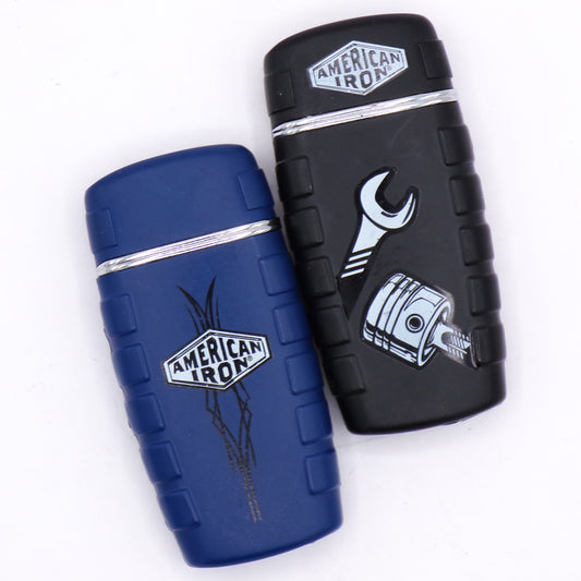 Set of Two Collectible American Iron Refillable Torch Lighters