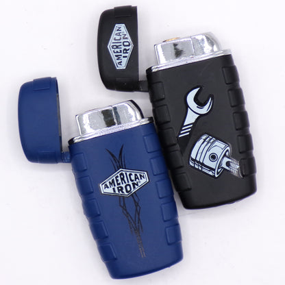 Set of Two Collectible American Iron Refillable Torch Lighters