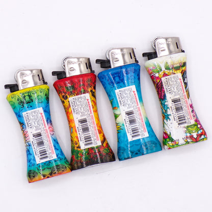 Set of Four Vintage Mini Ed Hardy Refillable Lighters
