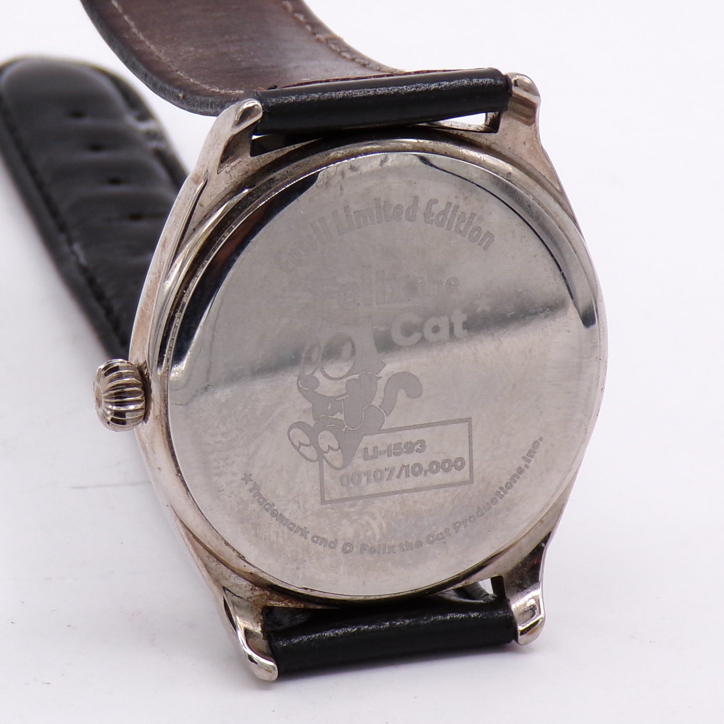 Vintage Limited Edition Fossil Felix The Cat Analog Wrist Watch #107/10,000
