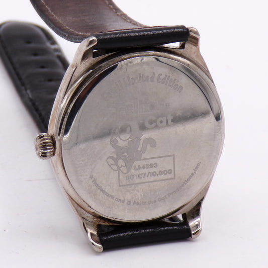 Vintage Limited Edition Fossil Felix The Cat Analog Wrist Watch #107/10,000