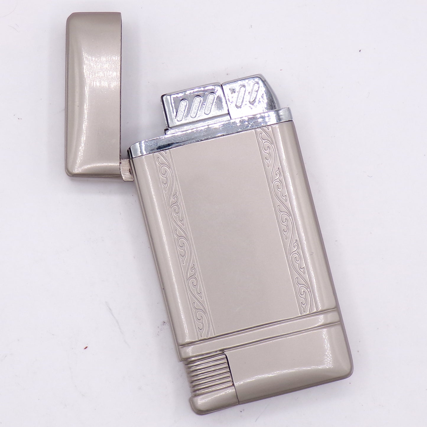 Chrome Double Sided Flame/Torch Combo Refillable Lighter