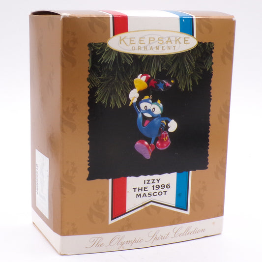1996 Hallmark Keepsake Ornament Izzy The Mascot Olympic Collection • New in Box