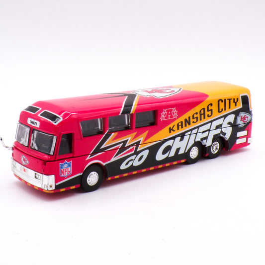 2001 Vintage Die-Cast Kansas City Chiefs Fleer Collectibles Diecast Motor Coach Bus