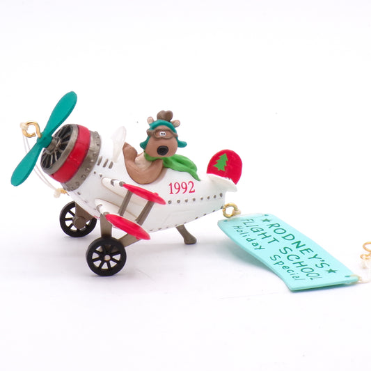 1992 Hallmark Rodney Takes Flight Christmas Ornament Membership Keepsake