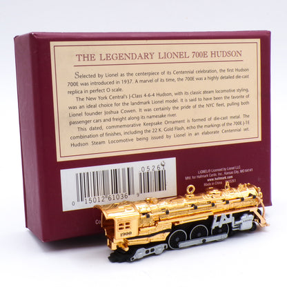 Hallmark Lionel 100th Anniversary 700E J-1E Hudson Locomotive Keepsake Ornament